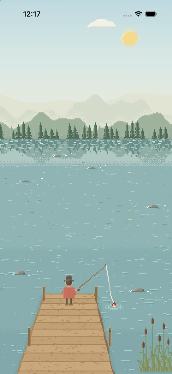 A river on a clear day.